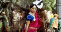 Actress Anushka Shetty @ Bahubali Movie Making Photos