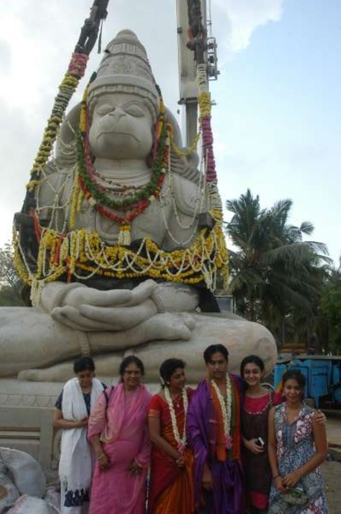 Arjun at Anjaneya Temple Event Stills