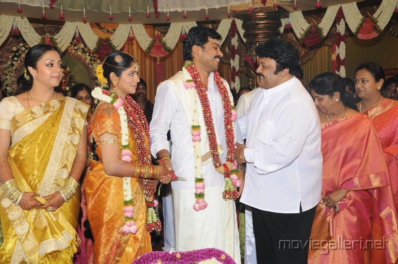 Prabhu, Punitha @ Actor Karthi Ranjani Marriage Photos