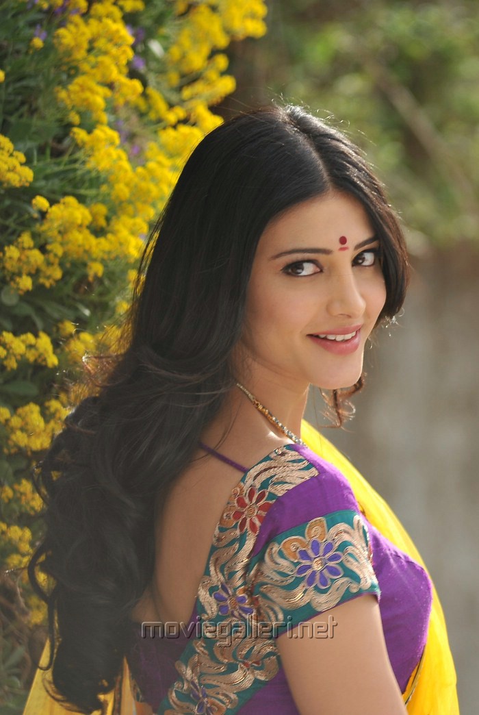 Picture 229504 Shruti Hassan Hot Stills In Saree From Gabbar Singh New Movie Posters