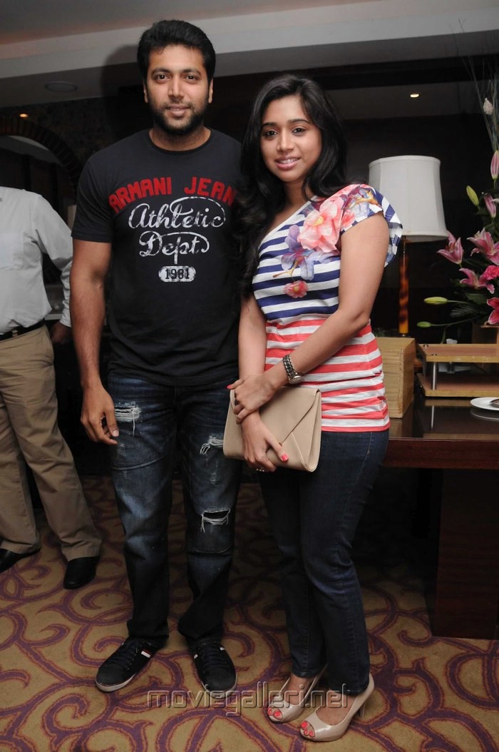 Picture 232397 Jayam Ravi With Wife Aarthi At Abbas Birthday Party Stills New Movie Posters