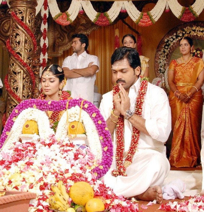 Actor Surya and Jyothika at Karthi Wedding Photos Stills