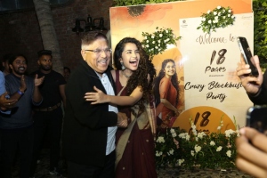 Allu Aravind, Anupama Parameswaran @ 18 Pages Movie Success Party Photos