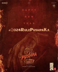 Pushpa 2 The Rule Movie New Year Wishes Poster