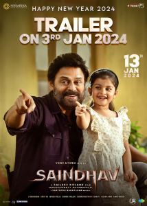 Saindhav Movie New Year Wishes Poster