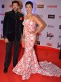 Kabir Khan with his wife @ 61st Britannia Filmfare Awards 2015 Photos