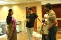 Nadhiya, Trivikram Srinivas, Natraj @ A Aa Movie Working Stills