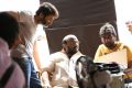 S Radha Krishna, Trivikram Srinivas @ A Aa Movie Working Stills