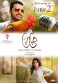 Nithin, Samantha in A Aa Movie Releasing on June 2nd Posters