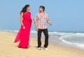 Jai Akash, Kausalya in Aa Iddaru Movie Beach Song Stills