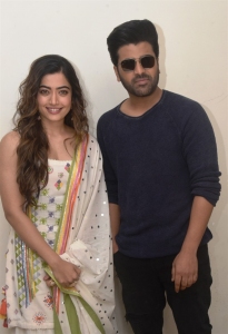 Rashmika Mandanna, Sharwanand @ Aadavallu Meeku Joharlu Press Meet Stills