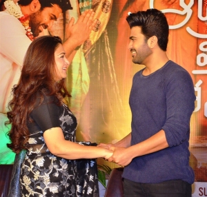 Kushboo, Sharwanand @ Aadavallu Meeku Joharlu Press Meet Stills