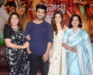 Kushboo, Sharwanand, Rashmika, Radhika @ Aadavallu Meeku Joharlu Press Meet Stills