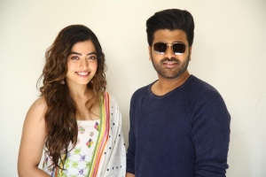 Rashmika Mandanna, Sharwanand @ Aadavallu Meeku Joharlu Press Meet Stills