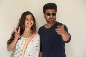 Rashmika Mandanna, Sharwanand @ Aadavallu Meeku Joharlu Press Meet Stills