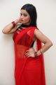 Aasma Syed Hot Red Saree Stills @ Premika Audio Release