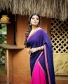 Actress Aathmika Latest Saree Photoshoot Pics