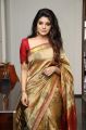 Actress Aathmika Beautiful Silk Saree Photos HD @ Kannai Nambathey Movie Launch