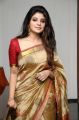 Actress Aathmika Beautiful Silk Saree Photos HD @ Kannai Nambathey Movie Launch