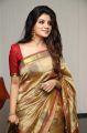 Actress Aathmika Silk Saree Photos HD @ Kannai Nambathe Movie Launch