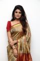 Actress Aathmika Pattu Saree Photos HD @ Kannai Nambathey Movie Launch