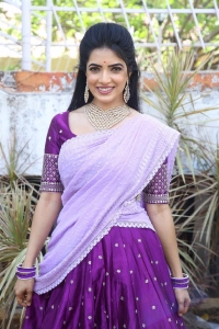 Telugu Actres Aayushi Patel in Saree Stills