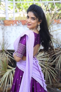 Telugu Actres Aayushi Patel in Saree Stills