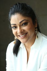 Actress Abhirami Photos @ Maharaja Movie Press Meet