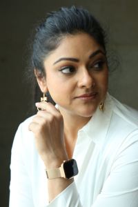 Actress Abhirami Photos @ Maharaja Movie Press Meet