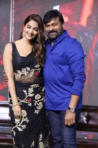 Pooja Hegde, Chiranjeevi @ Acharya Movie Press Meet Photos