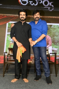 Ram Charan, Chiranjeevi @ Acharya Movie Press Meet Photos