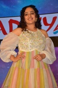 Actress Nithya Menon Pics @ Skylab Movie Pre-Release Event