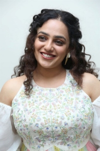 Actress Nithya Menen Pics @ Skylab Movie Pre-Release Event