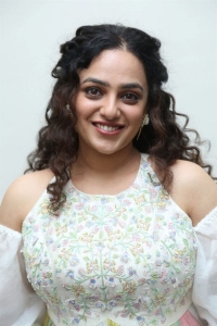 Actress Nithya Menon Pics @ Skylab Movie Pre-Release Event