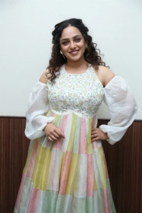 Actress Nithya Menen Pics @ Skylab Movie Pre-Release Event