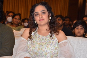 Actress Nithya Menen Pics @ Skylab Movie Pre-Release Event