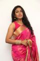 Actress Risha Sleeveless Hot Saree Images @  Saravanan Irukka Bayamaen Press Meet