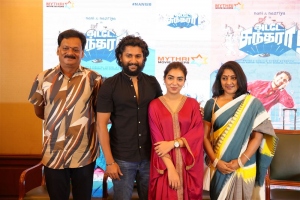 Azhagam Perumal, Nani, Nazriya Nazim, Rohini @ Adade Sundara Movie Press Meet Stills