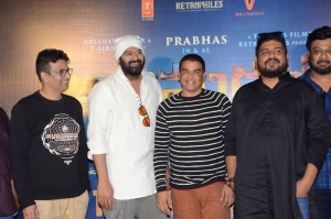 Bhushan Kumar, Dil Raju, Prabhas, Om Raut @ Adipurush 3D Teaser Launch Stills