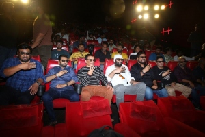 Pramod Uppalapati, Vikram Reddy, Prabhas, Om Raut, Bhushan Kumar @ Adipurush 3D Teaser Launch Stills