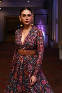 Actress Aditi Rao Hydari Cute Pics @ Hey Sinamika Pre-Release