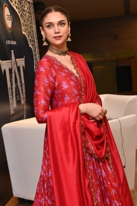 Actress Aditi Rao Hydari Red Dress Pics