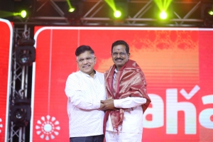 Allu Aravind, Kalaipuli S Thanu @ aha Tamil OTT Launch Photos