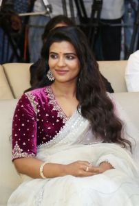 Aishwarya Rajesh Saree Stills @ Sankranthiki Vasthunam Success Meet