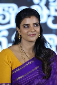 Aishwarya Rajesh Saree Pics @ Sankranthiki Vasthunnam Press Meet