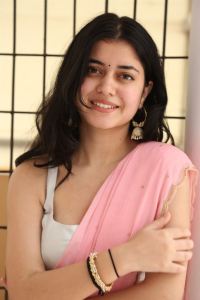 Actress Aishwarya Sharma Saree Pictures @ Drinker Sai Interview