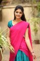 Actress Aishwarya Gorak in Dark Pink Half Saree Photos