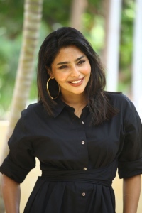 Godse Movie Actress Aishwarya Lekshmi Black Dress Images