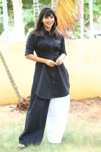 Godse Movie Heroine Aishwarya Lekshmi Black Dress Images