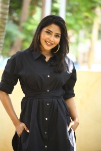 Telugu Actress Aishwarya Lekshmi in Black Dress Images